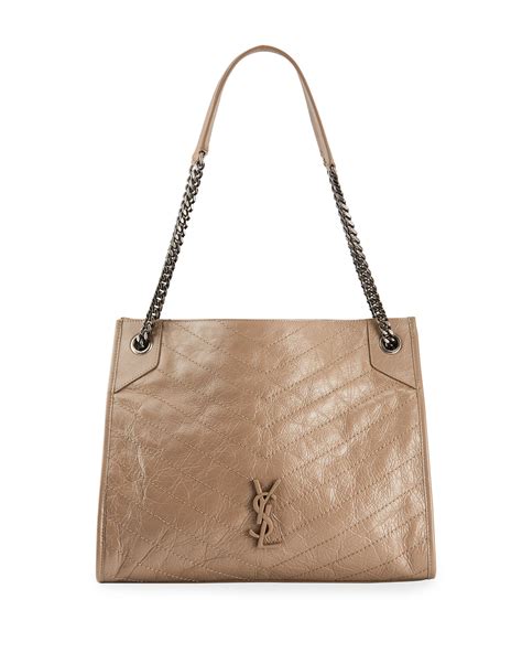 ysl tote leather|saint laurent leather shopper tote.